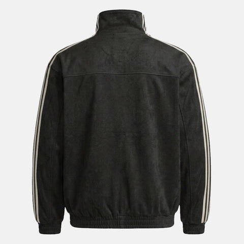 Black CNY Jacket for Men | Traditional Knot Design Chinese New Year Streetwear | Blckout