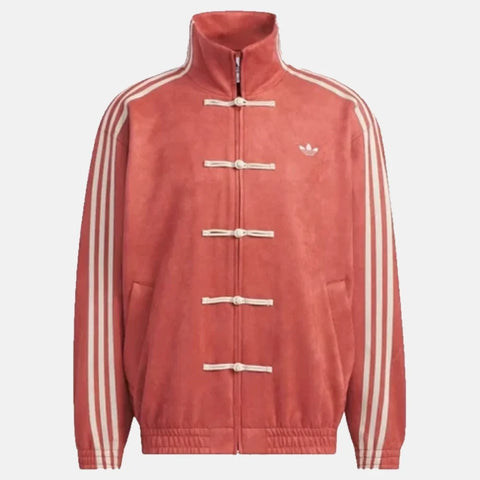 Crimson Red CNY Jacket – Oversized Streetwear Tang Dynasty Drop | Blckout