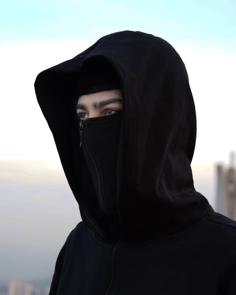 Balaclava Hoodie - Ninja Mask Hoodie for Streetwear Style | Blckout