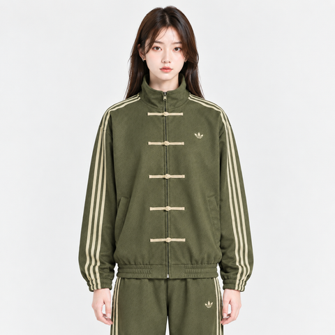 Olive Green CNY Jacket Stylish Chinese New Year Outfit | Blckout