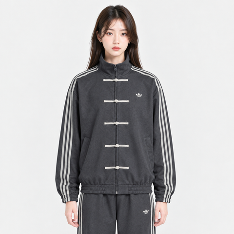 Women Dark Grey CNY Jacket - Chinese New Year 2026 | Blckout