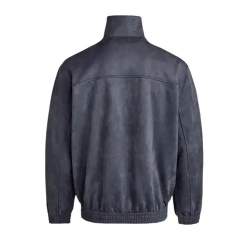 Men Dark Grey CNY Jacket -  Chinese New Year Tang Style Mandarin Collar | Blckout