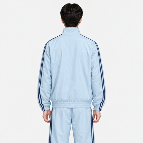 Blckout Men Sky Blue CNY Jacket | Chinese New Year  Knot Jacket silhouette
