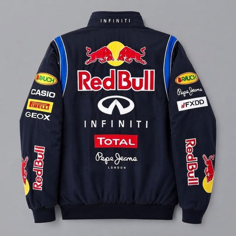 Blckout redbull racing jacket for men - streetwear bomber jacket- back view