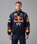 Blckout redbull racing jacket for men - navya blue bomber jacket front view
