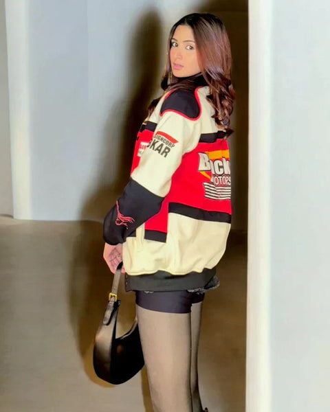 Red Blackair Racing Jacket – Vintage Y2K Motorsport Streetwear | Blckout