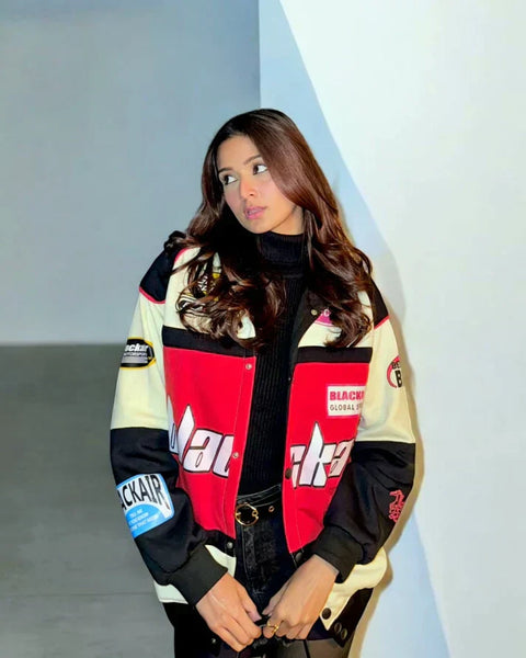 Red Blackair Racing Jacket – Vintage Y2K Motorsport Streetwear | Blckout